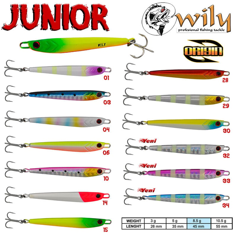 Wily Junior Jig 8.5 gr 4.5 cm Jig Yem