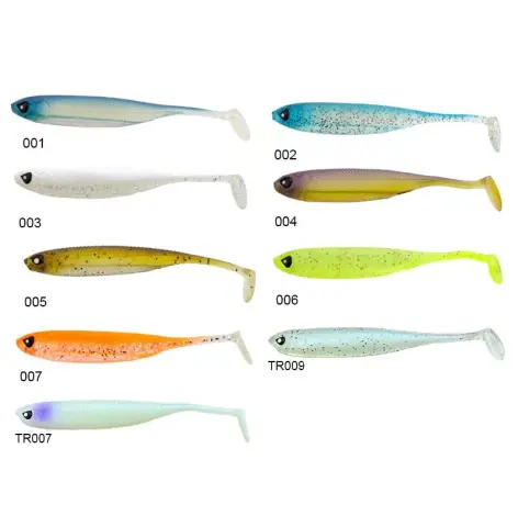 Lucky John Makora 3D Shad Tail 4'' (10.16 cm) 6P Silikon Yem