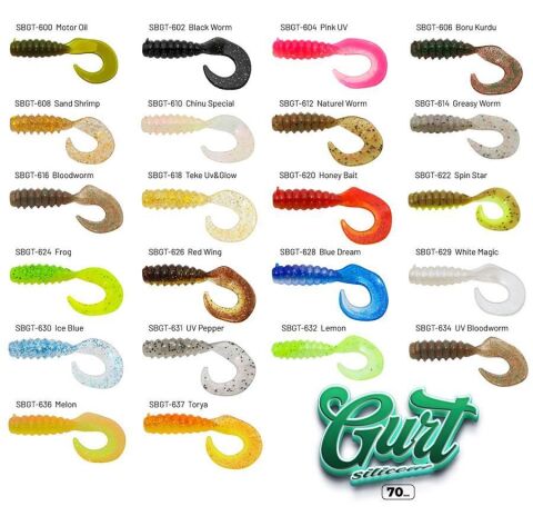 Hanfish Gurt 70mm Silikon Yem