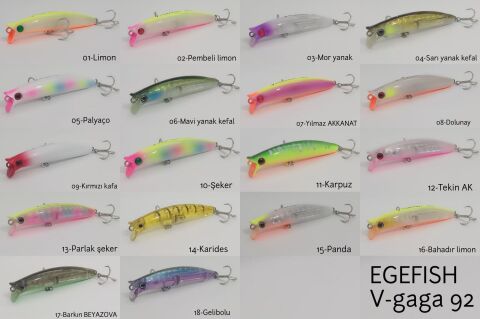 Ege Fısh V Gaga 110 mm 16 Gr Maket Balık
