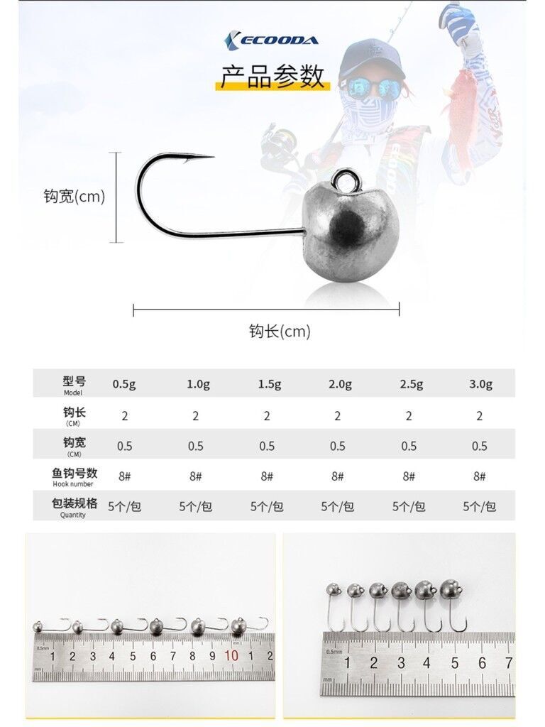 Ecooda Blow No:8 Jighead Owner Hook
