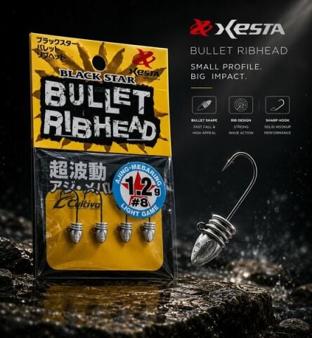 XESTA BULLET RIBHEAD No:8 JIG HEAD