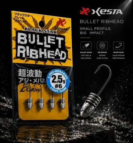 XESTA BULLET RIBHEAD No:6 JIG HEAD