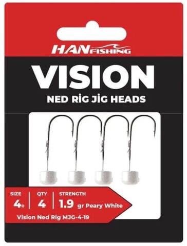 Hanfish Vision Ned Rig Jighead - 1.9 gr