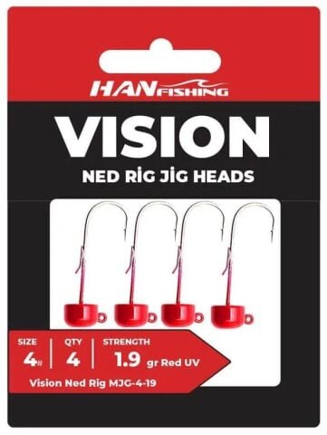 Hanfish Vision Ned Rig Jighead - 1.9 gr