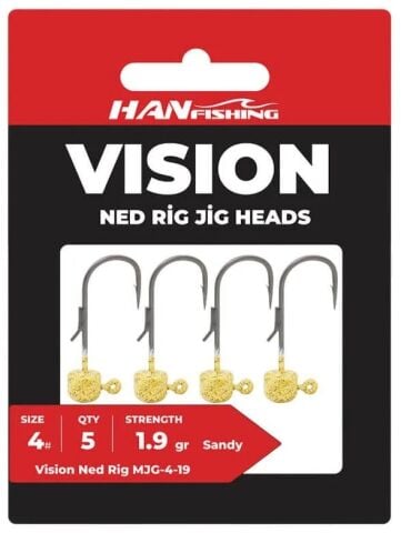 Hanfish Vision Ned Rig Jighead - 1.9 gr