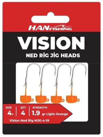Hanfish Vision Ned Rig Jighead - 1.5 gr