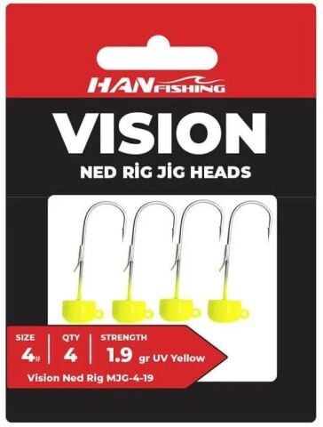 Hanfish Vision Ned Rig Jighead - 1.5 gr