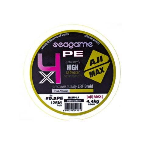SeaGame Aji Max x4 PE 125 Mt Fluo Yellow İp Misina