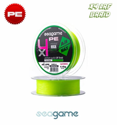 SeaGame Aji Max x4 PE 125 Mt Fluo Green İp Misina
