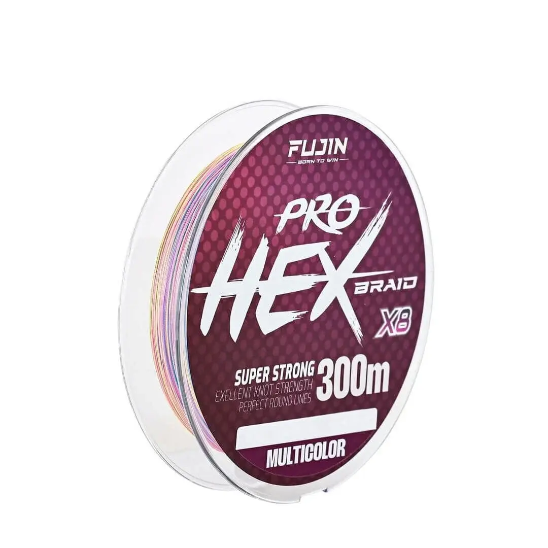 Fujin Pro Hex 8x 300 Mt Multi Color İp Misina