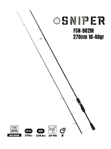 Fujin Sniper 270cm 10-40gr Spin Kamış