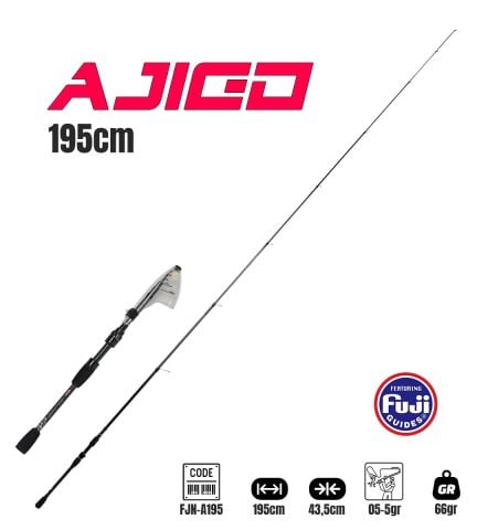 Fujin Ajigo 195cm 05-5gr Teleskopik LRF Kamışı