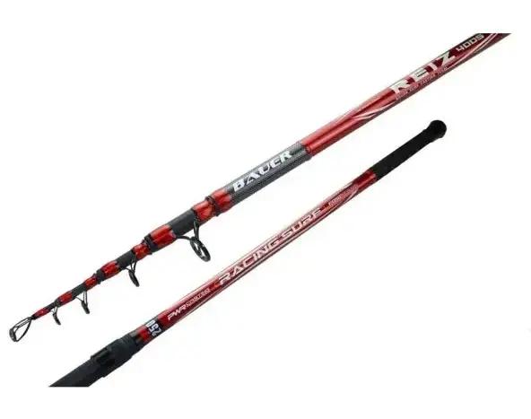 BAUER Reiz 4.00m 100-250g Teleskopik Surf Olta Kamışı