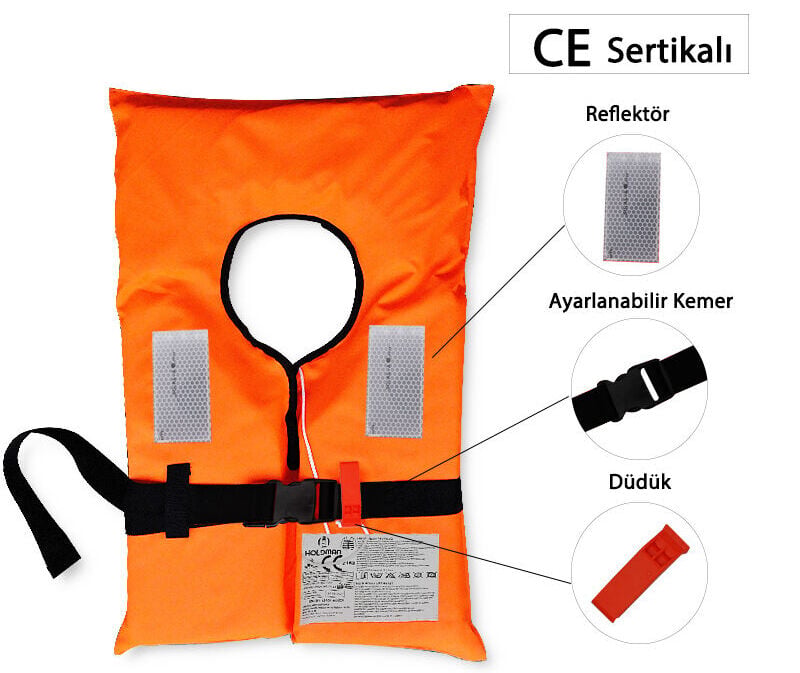 100 N CE Sertifikalı Yetişkin Can Yeleği